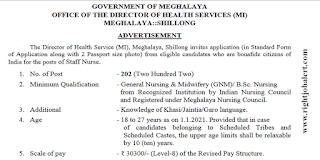 Staff Nurse Jobs in Directorate of Health Services (DHS), Meghalaya