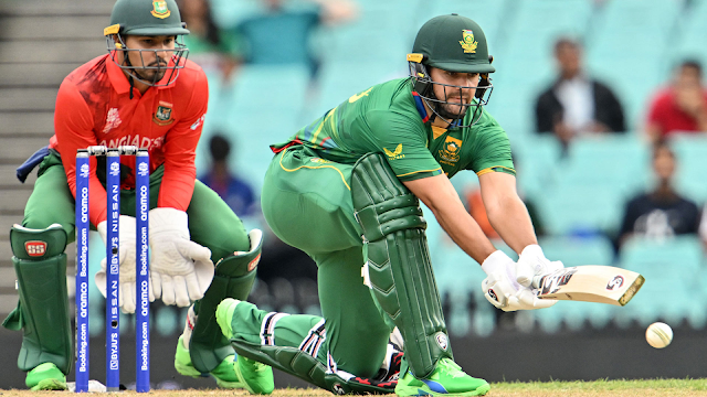 South Africa vs Bangladesh 22nd Match - 1st Century of ICC Men's T20 World Cup 2022 by Rilee Rossouw