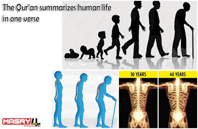 عظمة القرآن في تلخيص حياة الأنسان في آية واحده ملخص الحياة في آية واحدةThe Qur’an summarizes human life in one verse