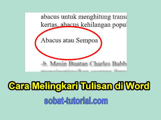 Cara Melingkari Tulisan di Word