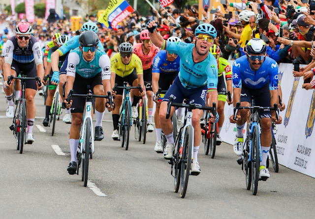 Impresionante definición al esprint: Mark Cavendish fue el más rápido y se quedó con la cuarta etapa del Tour Colombia 2.1