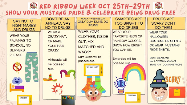 Red Ribbon Week: Oct 25th-29th