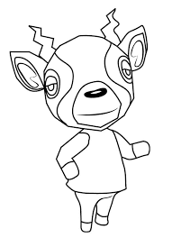 Animal crossing coloring pages for free