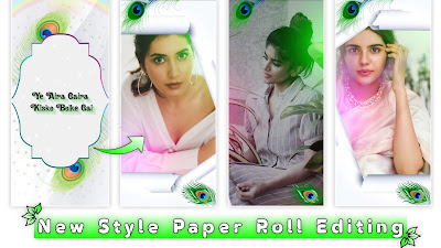 Full Screen New Design Paper Roll Trending Love Lyrical Status Video Editing In Alight Motion