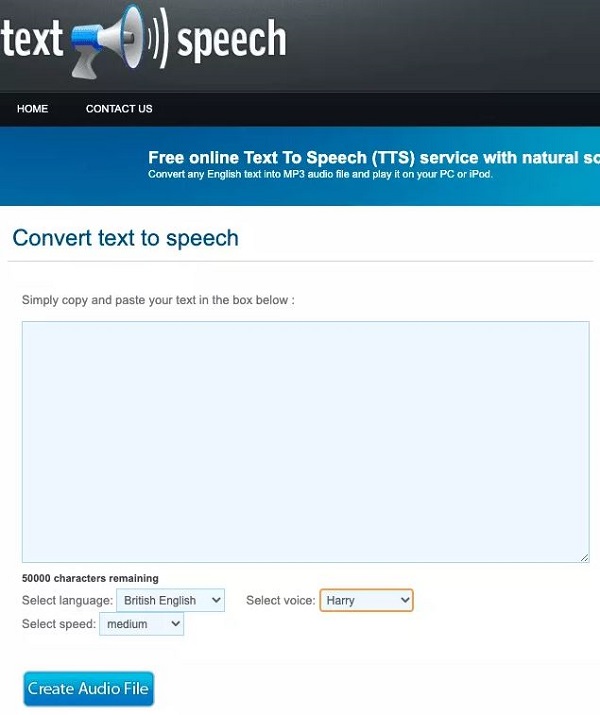 FromTextToSpeech.com تطبيق كتابة قصة android