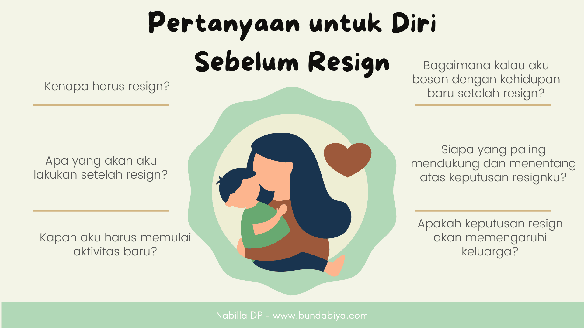 pertimbangan resign kerja, pertimbangan resign untuk ibu, pertimbangan sebelum menjadi ibu rumah tangga, kehidupan ibu rumah tangga