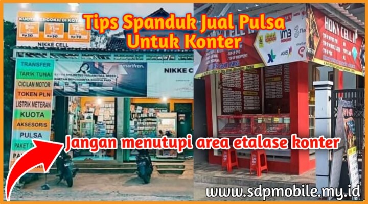 Desain Spanduk Jual Pulsa Unik dan Keren