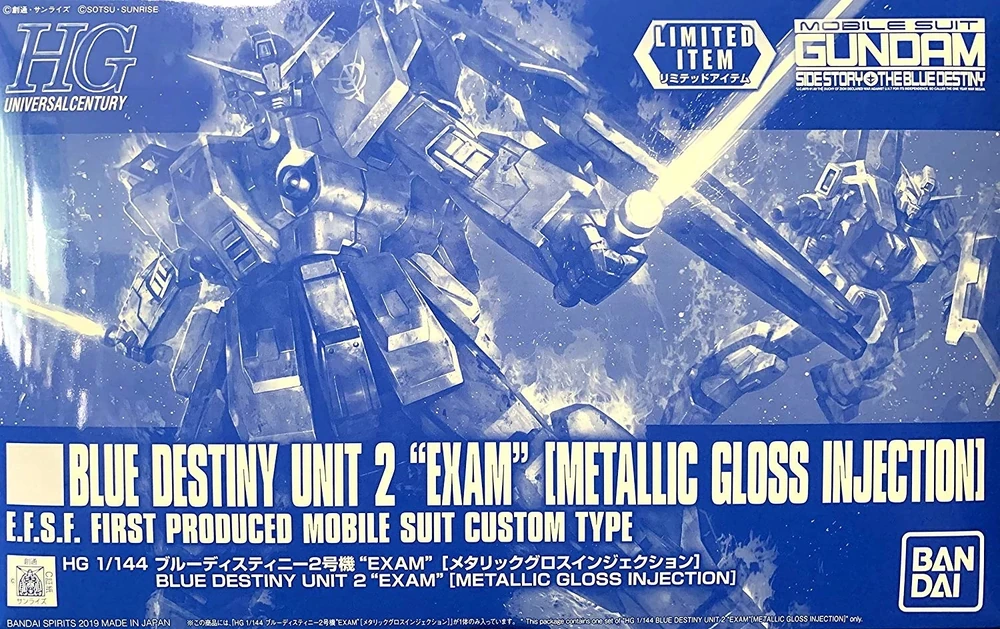 Gundam Base: HGUC 1/144 RX-79BD-2 Blue Destiny Unit 2 "EXAM" ［Metallic Gloss Injection］ - 01