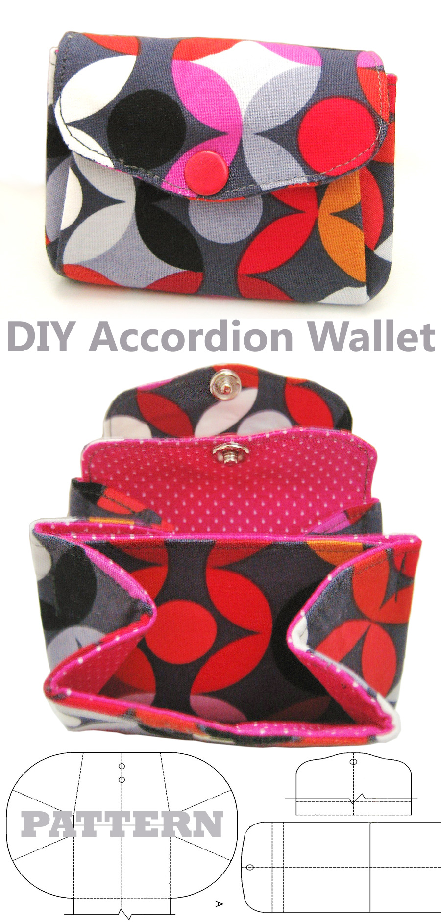 DIY Accordion Wallet Tutorial & Pattern