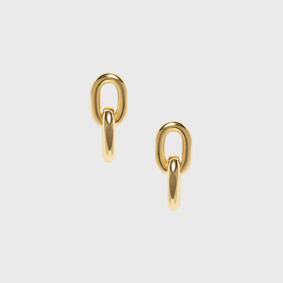 link drop earrings