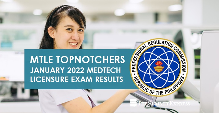 RESULT: January 2022 Medtech board exam top 10 passers