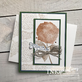 Hydrangea Haven customer card and envelope - December 2021 thank you | Nature's INKspirations by Angie McKenzie