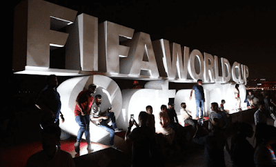 fifa world cup 2022 image of selfi stand