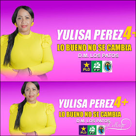 YULISA PEREZ, CANDIDATA A ALCALDESA DISTRITAL PLD LOS PATOS