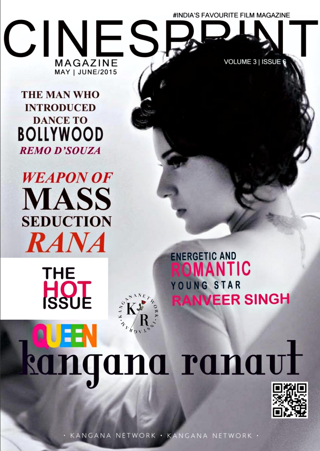 KANGANA RANAUT ON THE COVER OF CINESPRINT
