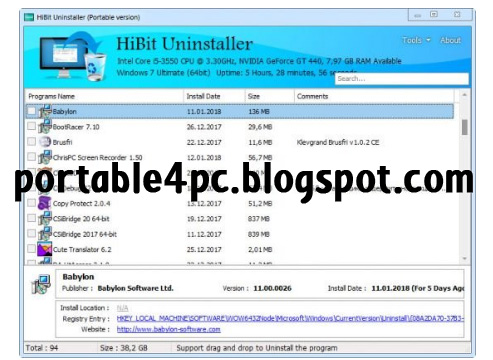 Hibit Uninstaller 2.7.10.100 [Portable]