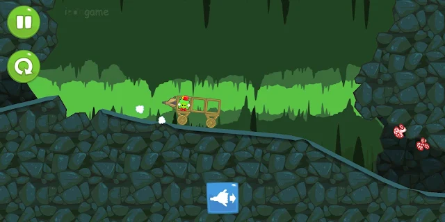 لعبة Bad Piggies HD | لعبة ألغاز وأحجيات تركيب العربة المتحركة وتوصيلها لنهاية الخط