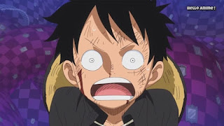 ワンピースアニメ WCI編 858話 ルフィ 笑顔 Monkey D. Luffy | ONE PIECE ホールケーキアイランド編