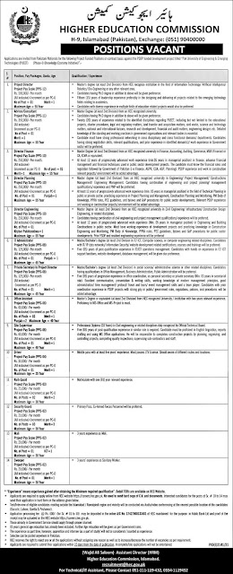 Higher Education Commission (HEC) Jobs 2021 in Islamabad