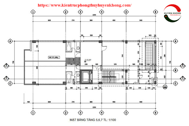 thiết kế nhà chuẩn phong thuỷ siêu thị bình minh 4