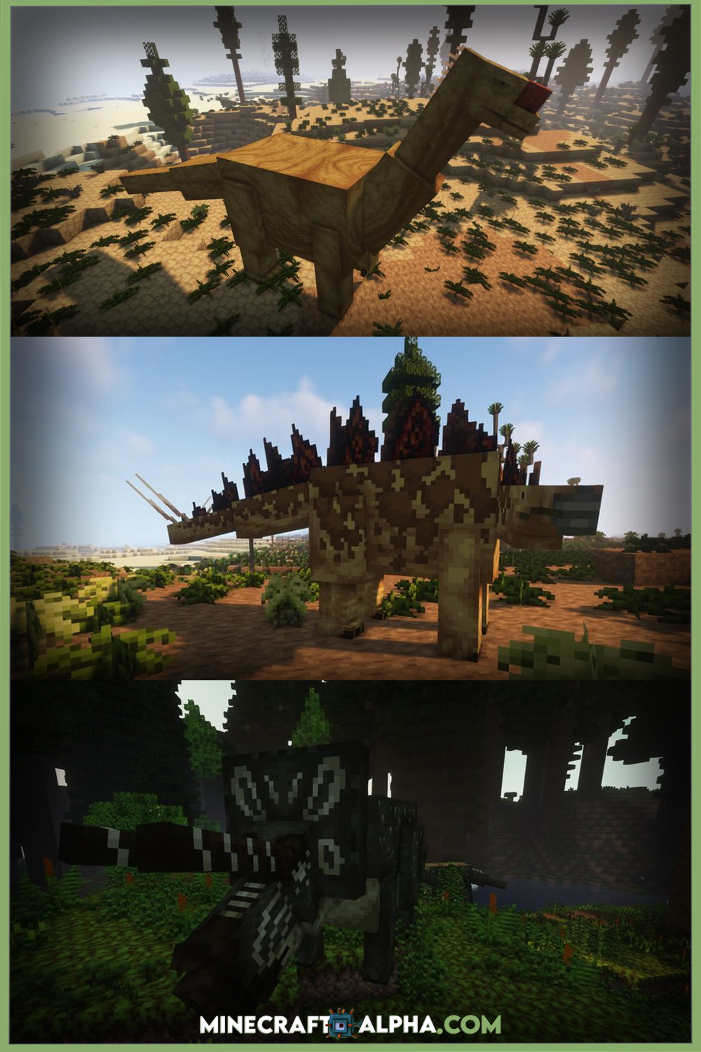 Prehistoric Fauna Mod For 1.16.5 (The Overworld Is Teeming With Dinosaurs)