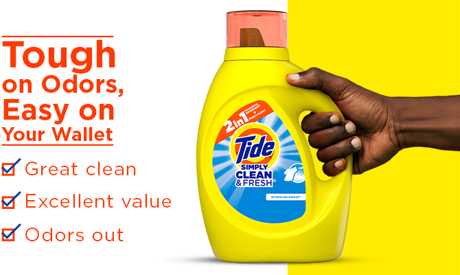 Tide® Simply Clean & Fresh Liquid Laundry Detergent, Refreshing Breeze
