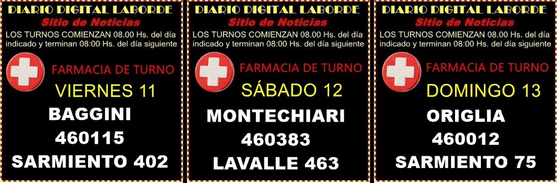 FARMACIAS DE TURNO
