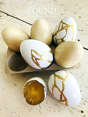 spring,Easter,painting,DIY,diy decorating,decorating,faux finish,tutorial,home decor,spring home decor,spring decorating,easter eggs,painted easter eggs,easter, passover,faux paint treatments,kintsugi,faux kintsugi,nests.
