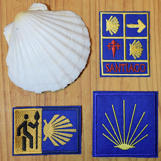 Camino de Santiago patches and shell image