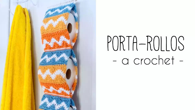 COMO TEJER GRATIS Porta Rollos Para Baño a Crochet