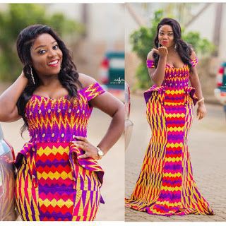 Latest Kente Styles for Engagement