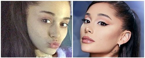 Ariana Grande sin maquillar