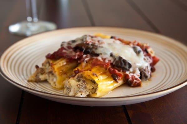 Beef and Mushroom Manicotti Recipe