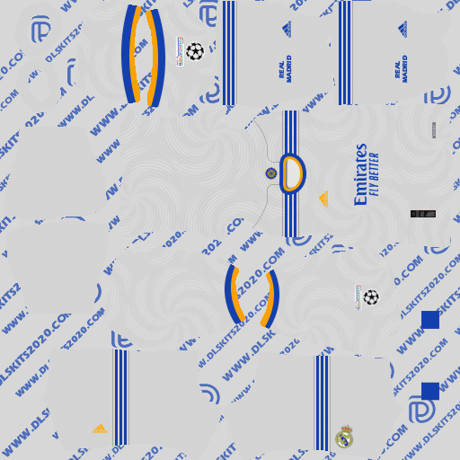 Real Madrid CF Kit 2021-2022 - Dream League Soccer 2021 (Home)