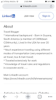 Fahmeena Odetta Moore LinkedIn travel profile