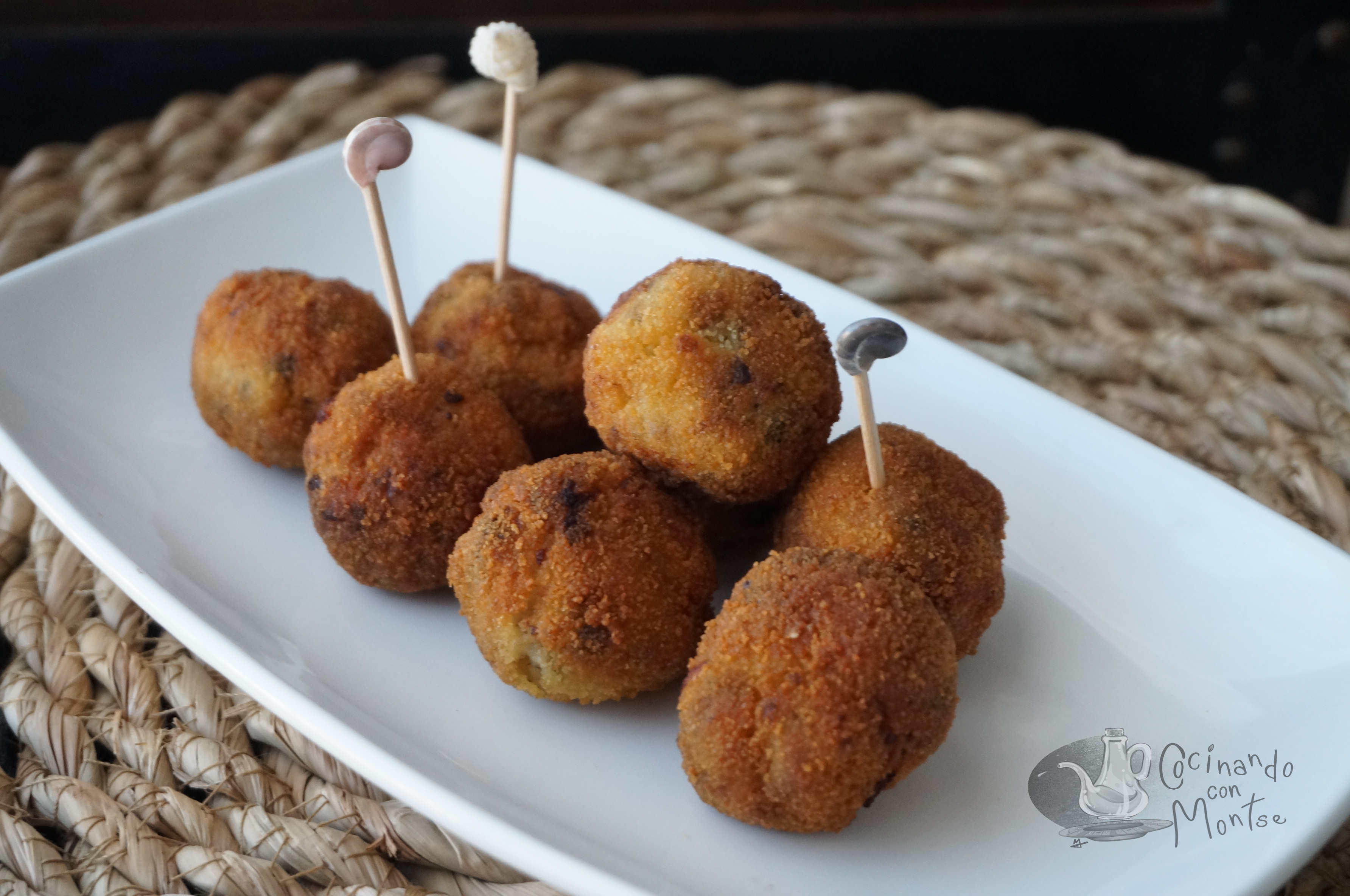 Croquetas de champiñones y jamón - Cocinando con Montse