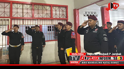 Ka KPLP Panyabungan Pimpin Apel Serah Terima Tugas Penjagaan Dalam Rangka Perkuat Jajaran Pengamanan