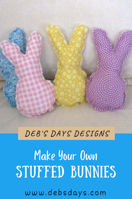 stuffed fabric Easter bunny rabbits