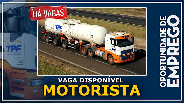 vaga para motorista