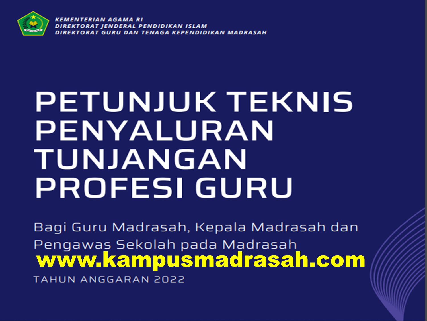 Juknis TPG Madrasah Tahun 2022