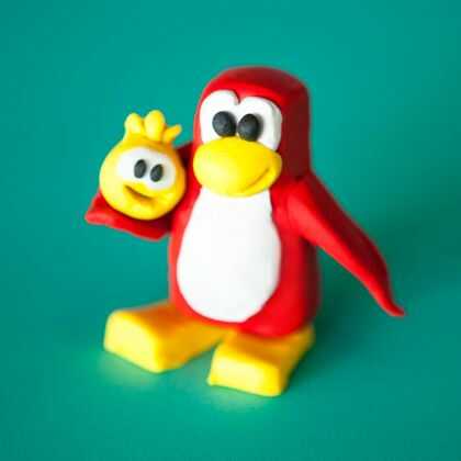 Club Penguin Polymer Clay Penguin Craft