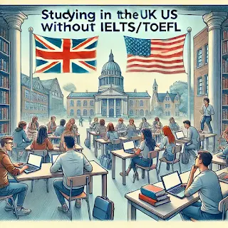 Study Abroad Without IELTS or TOEFL – Top Universities & Scholarships in UK/US