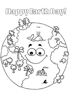 Happy Earth day Coloring pages to print for free