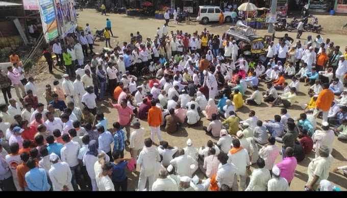 माढ्यात शिवसेनेच्या आक्रमकते पुढे   महावितरण नमले,शिवसेनेच्या आंदोलनात शेतकर्याचा सहभाग 