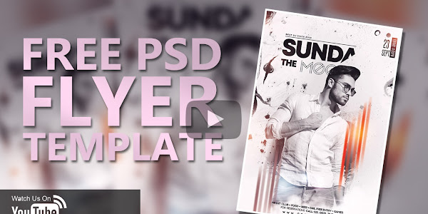 Free PSD Flyer Sundays Vibe Templates Free Download