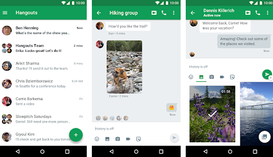 Hangouts Android& iOS App
