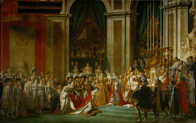 La coronación del emperador Napoleón I (1805-1808), de Jacques Louis David