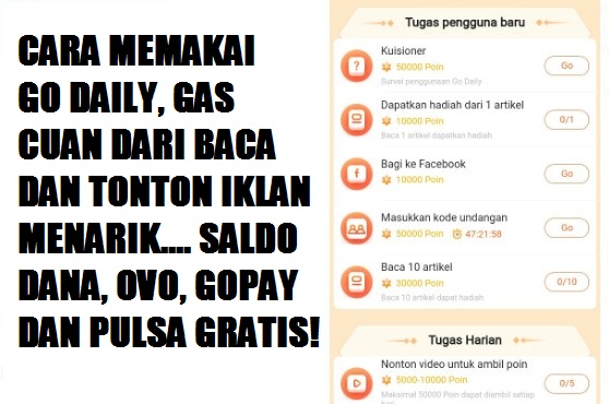 Cara Menggunakan Go Daily