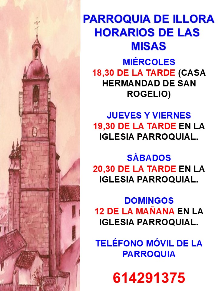 HORARIOS DE MISAS