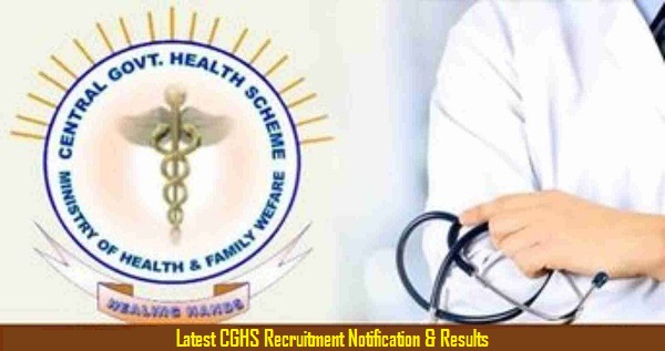 CGHS Latest Recruitment Notifications